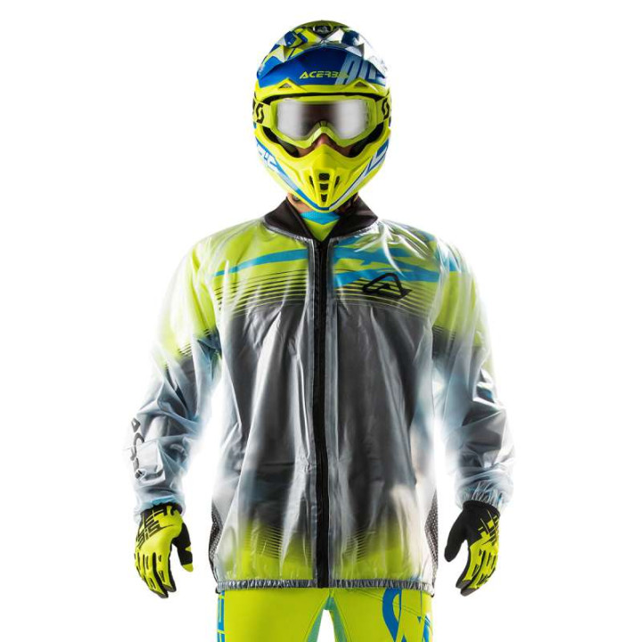 Acerbis transparent RAIN PRO CLEAR 3.0 motorcycle rain jacket