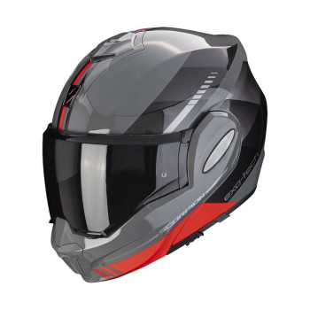 Casque moto modulable Scorpion EXO-TECH EVO GENRE GRIS / ROUGE