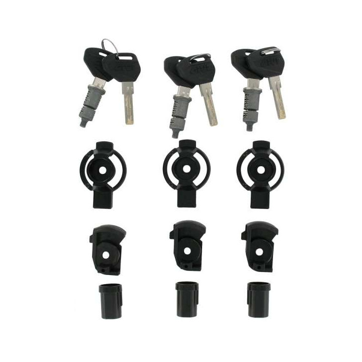 Set serrures Givi Security Lock SL103 pour 2 valises et 1 top case