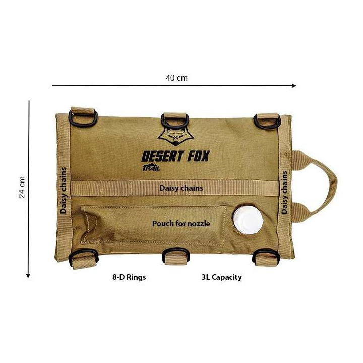 Jerrican souple moto Desert Fox TRAIL 3 litres