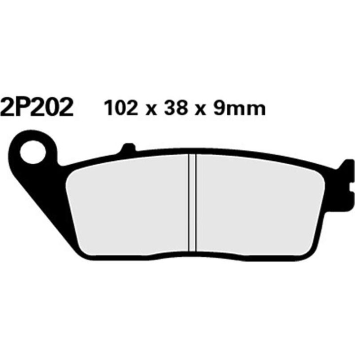 Nissin 2P202 NS semi-metal brake pads