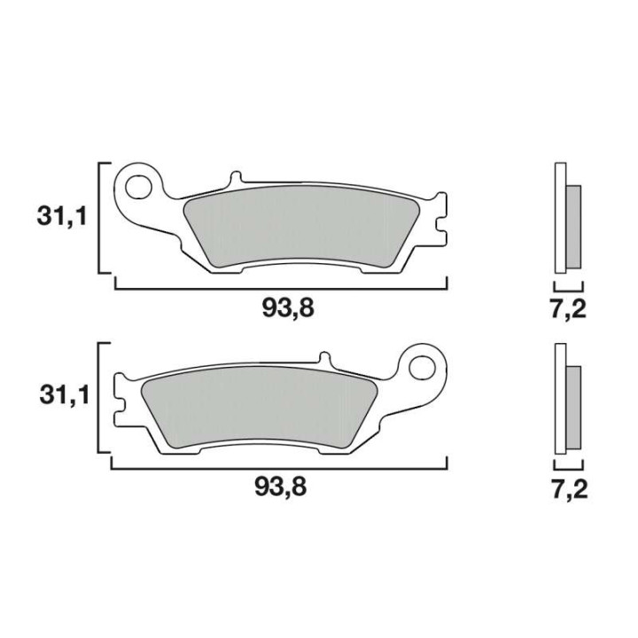 Cross brake pads Brembo 07YA47SD