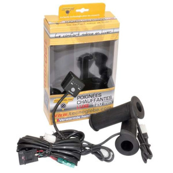Poignées chauffantes QUAD Tecnoglobe LUXE 120/22mm Poignées chauffantes QUAD Tecnoglobe LUXE 120/22mm