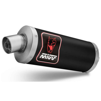 Mivv DAKAR approved muffler Inox Black -high pass- (Y.064.LDKB) Yamaha TENERE 700
