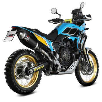 Mivv DAKAR approved muffler Inox Black -high pass- (Y.064.LDKB) Yamaha TENERE 700