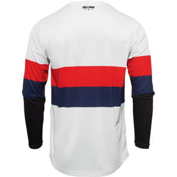 Maillot moto cross Thor HALLMAN DIFFER DRAFT 2022 WHITE/RED/NAVY Maillot moto cross Thor HALLMAN DIFFER DRAFT 2022 WHITE/RED/NAVY