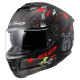 Casque moto LS2 FF808 STREAM II ANGRY MONKEY Noir/Rouge 22.06