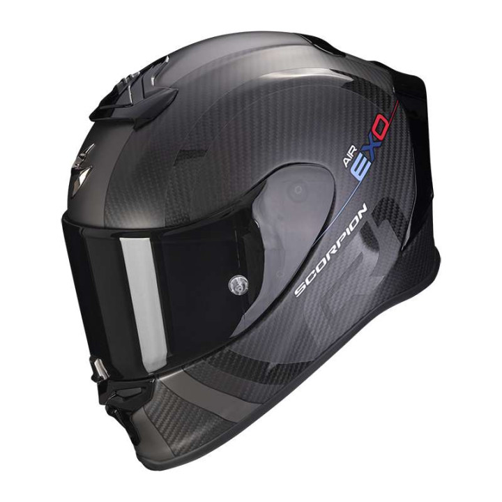 Casque Scorpion EXO-R1 EVO CARBON AIR MG NOIR MAT / ARGENT FONCE Casque Scorpion EXO-R1 EVO CARBON AIR MG NOIR MAT / ARGENT FONCE
