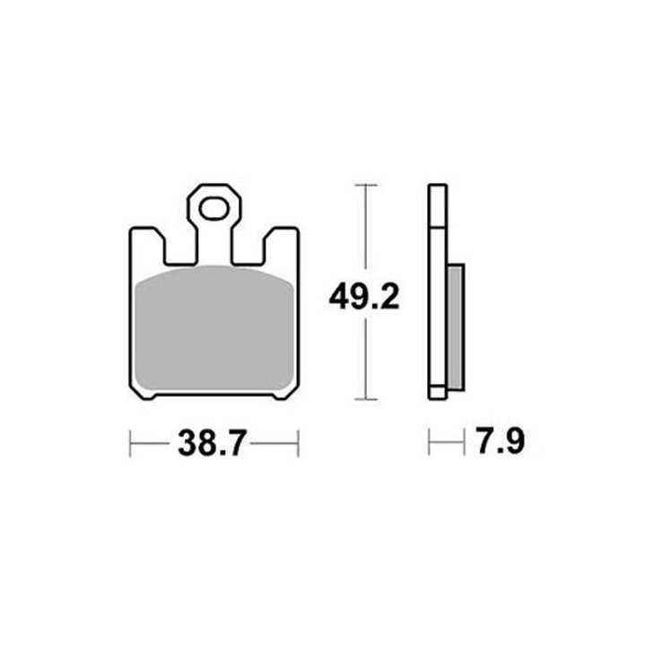 Brake pads sinter BRAKING 893CM66
