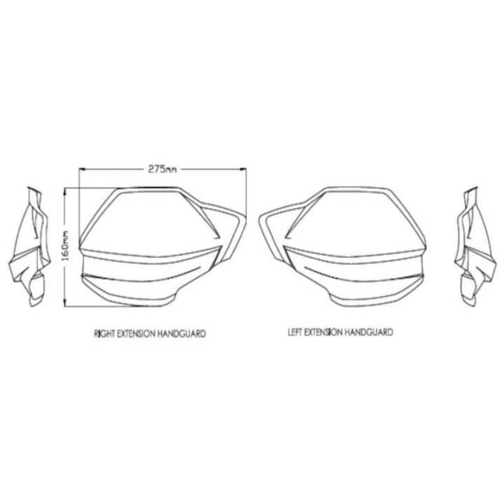 Extensions de protège-mains Puig (20772) Ducati MULTISTRADA V4