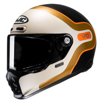 Casque moto HJC V10 GRAPE BEIGE/NOIR