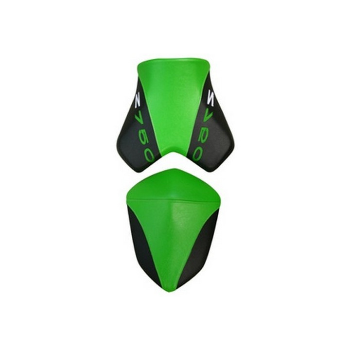 Saddle cover Bagster (2192E) Green mother-of-pearl/Black/Letters Kawasaki Z750 07