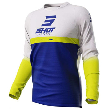Maillot moto cross Shot DEVO REFLEX BLEU