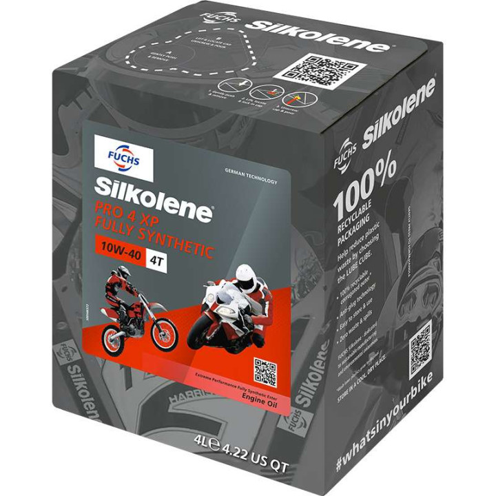 Huile moteur Silkolene PRO 4 10W40 XP 4 litres