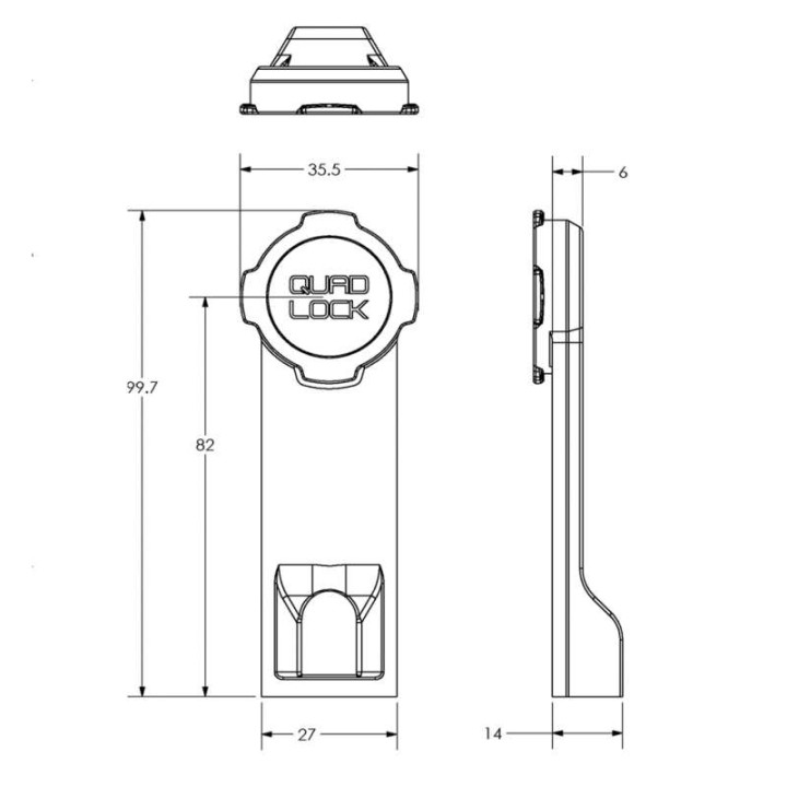 Adaptateur Tripod Quad Lock