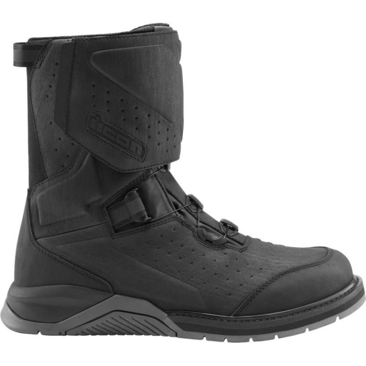 Bottes moto Icon ALCAN WP Noir
