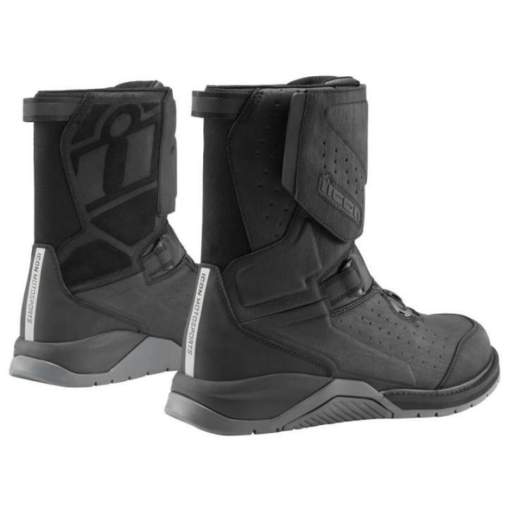 Bottes moto Icon ALCAN WP Noir