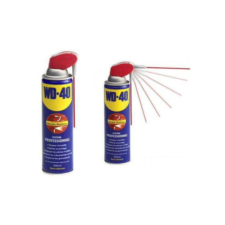 Lubrifiant/Dégrippant WD40 Système Pro 500ml