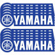 Set of x10 D'COR Yamaha sticker sheets