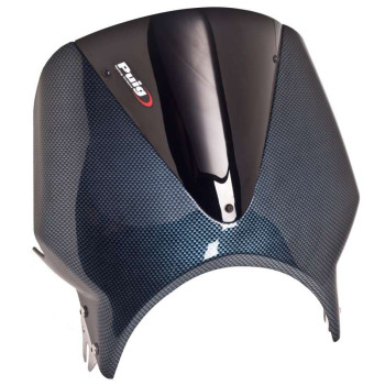 Pare-brise universel Puig VISION CARBONE (003C) 33 cm