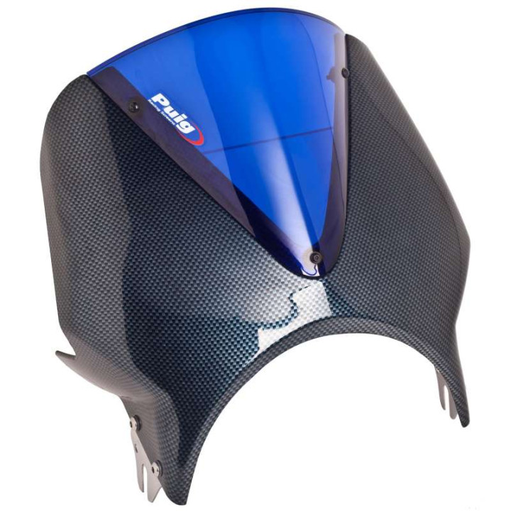 Pare-brise universel Puig VISION CARBONE (003C) 33 cm