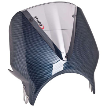Pare-brise universel Puig VISION CARBONE (003C) 33 cm