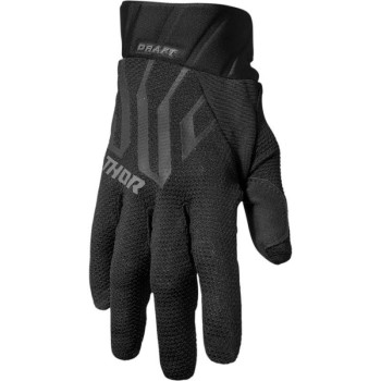 Gants moto cross Thor DRAFT BLACK/CHARCOAL