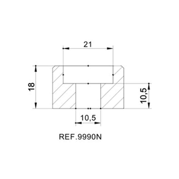 BMW mirror to handlebar adapter (9990N)
