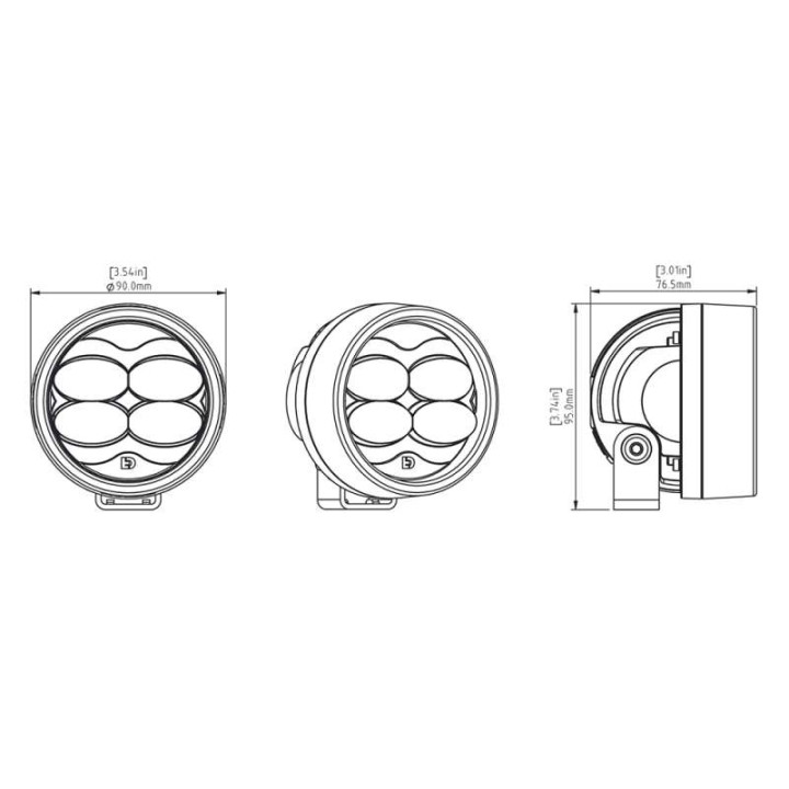 Feu antibrouillard DENALI D3 LED