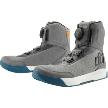 Icon OVERLORD VENTED Grey motorcycle shoes