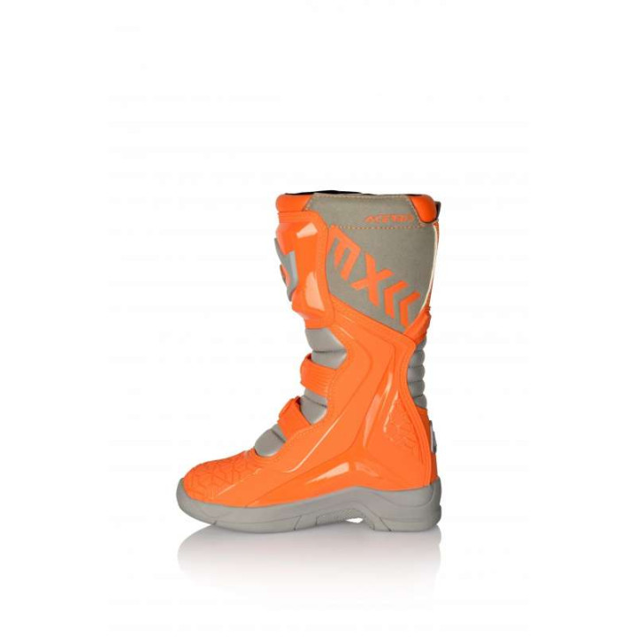 Bottes moto cross enfant Acerbis X-TEAM KID ORANGE/GRIS