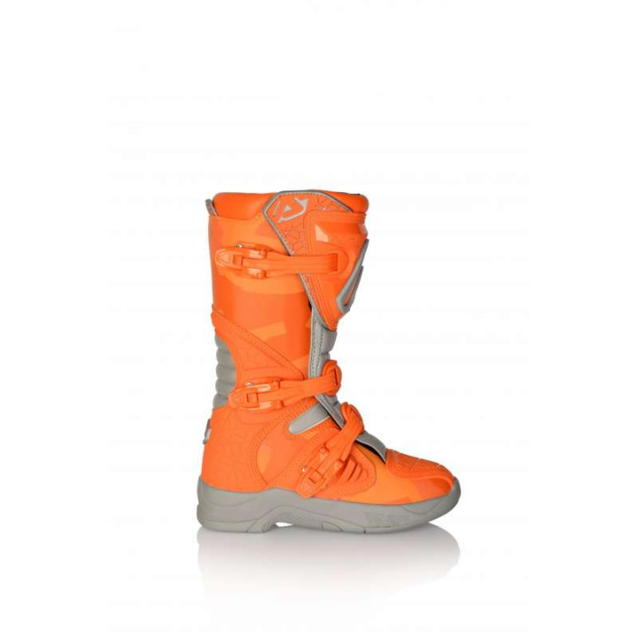 Acerbis X-TEAM KID MOTORCYCLE CROSS BOOTS ORANGE/GREY Acerbis X-TEAM KID MOTORCYCLE CROSS BOOTS ORANGE/GREY
