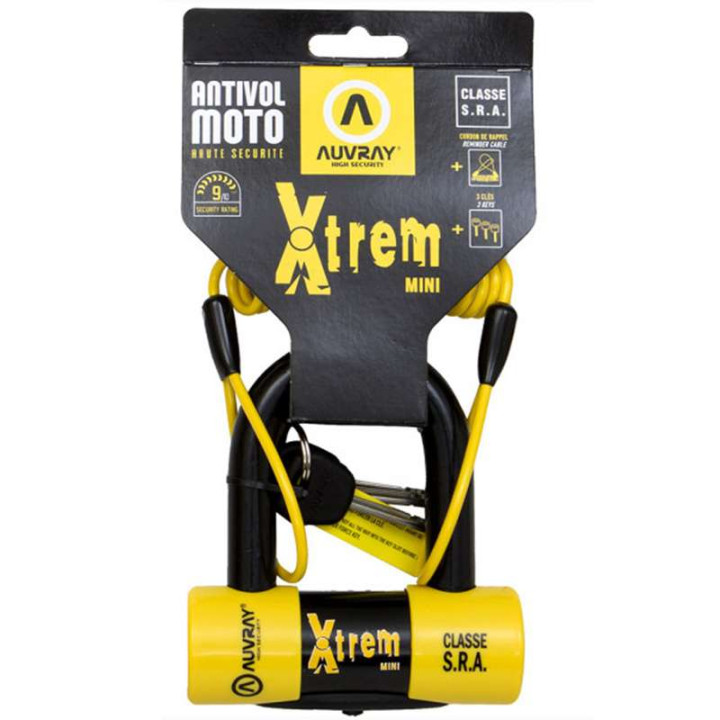 Antivol moto SRA U AUVRAY XTREM MINI 52x65