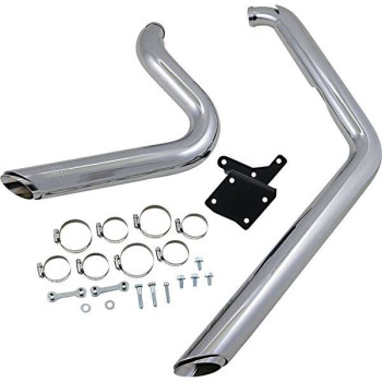 Échappement Vance & Hines SHORTSHOTS CHROME (17213) Harley DYNA 91-05