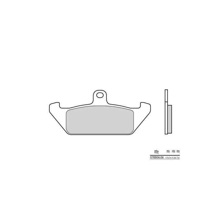 Plaquettes de frein organique BREMBO 07BB0606