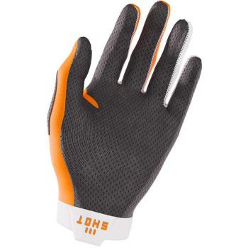 Gants moto cross Shot LITE NEON ORANGE