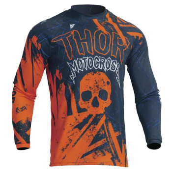 Maillot cross enfant Thor YOUTH SECTOR GNAR MIDNIGHT/ORANGE
