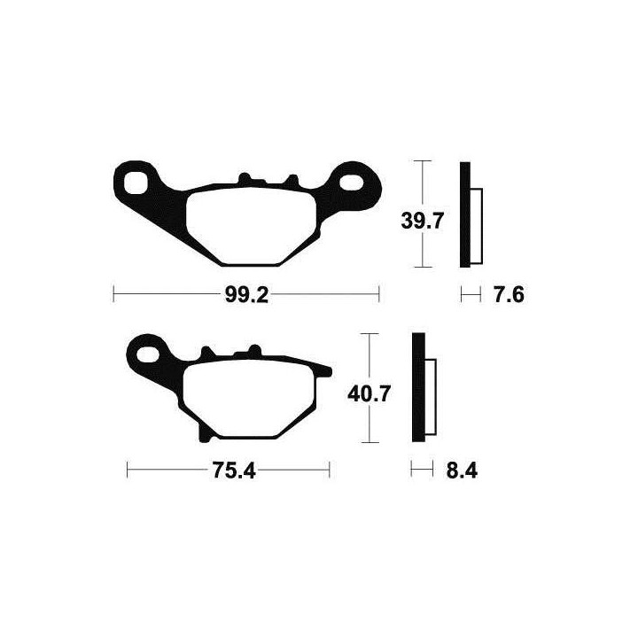 BENDIX MA202 organic brake pads