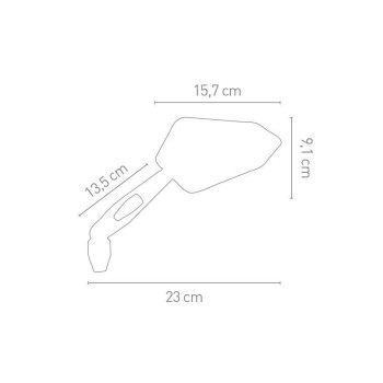 Rétroviseurs moto Chaft FINE (La Paire)
