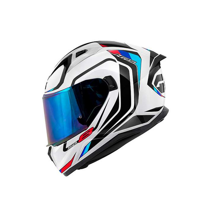 Casque moto Givi 50.8 MACH1 BLEU/BLANC/ROUGE
