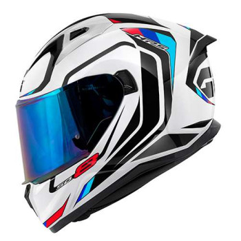 Casque moto Givi 50.8 MACH1 BLEU/BLANC/ROUGE