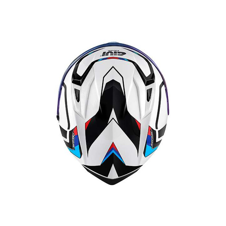 Casque moto Givi 50.8 MACH1 BLEU/BLANC/ROUGE