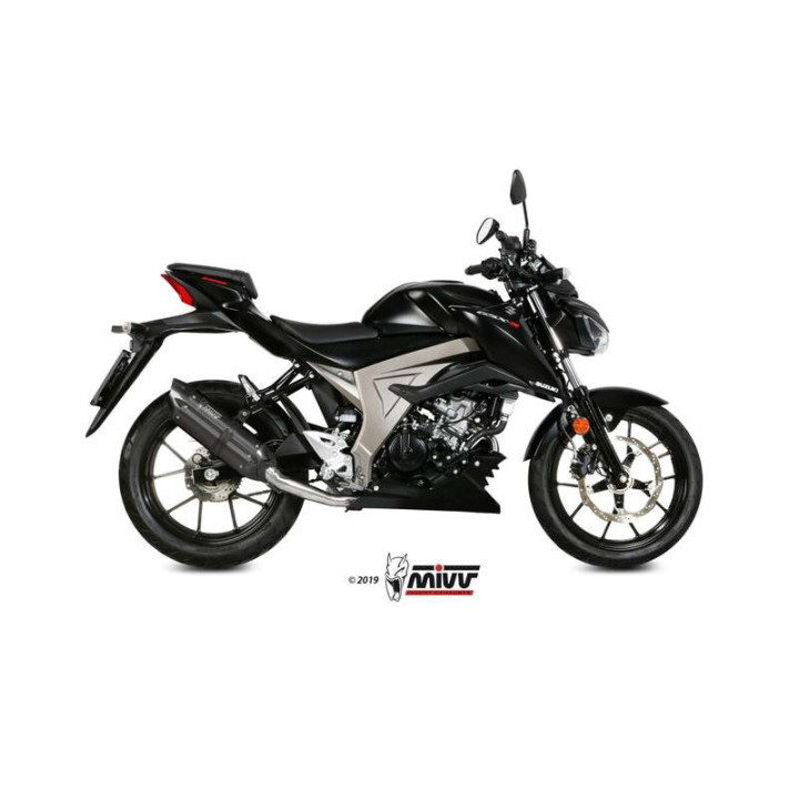 Ligne complète Mivv SUONO Inox noir (S.055.L9) Suzuki GSX-R/S 125