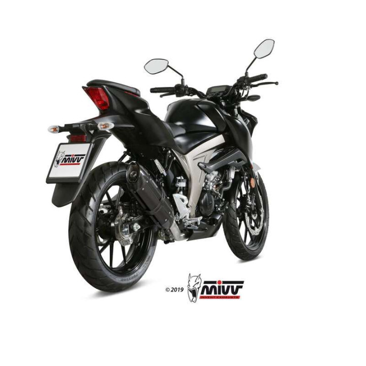 Ligne complète Mivv SUONO Inox noir (S.055.L9) Suzuki GSX-R/S 125
