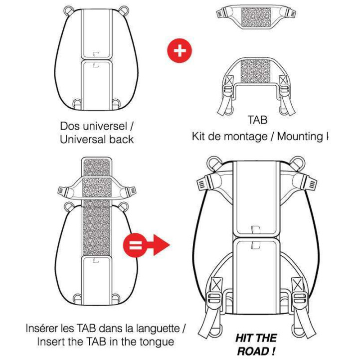 Sacoche réservoir Bagster RAPTOR TABS 8L + fixation magnétique XAC220