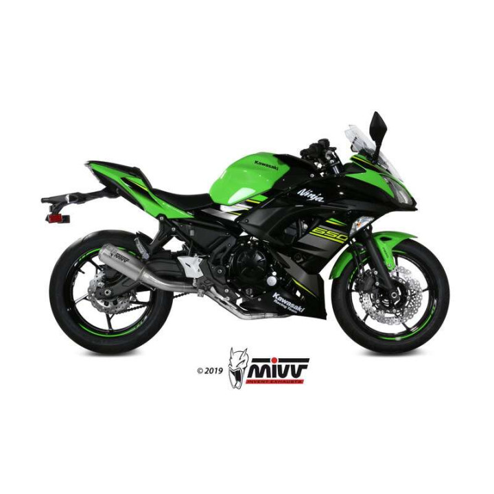 Ligne complète Mivv MK3 Inox (K.044.SM3X) Kawasaki Ninja 650/Z650