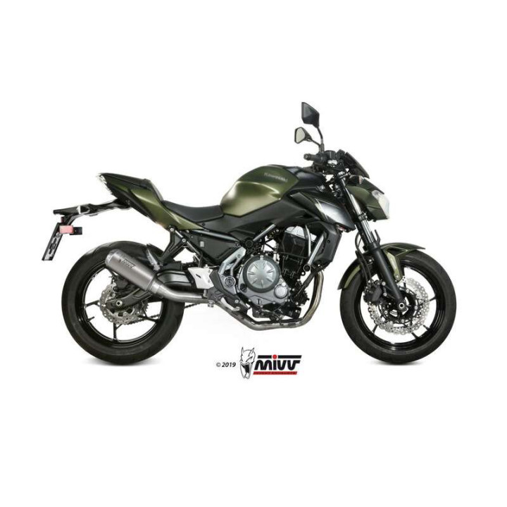 Ligne complète Mivv MK3 Inox (K.044.SM3X) Kawasaki Ninja 650/Z650