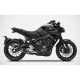 Ligne complète Zard INOX Noir Yamaha XSR900 MT-09