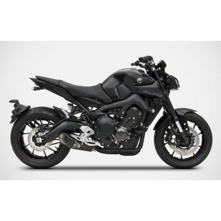 Ligne complète Zard INOX Noir Yamaha XSR900 MT-09