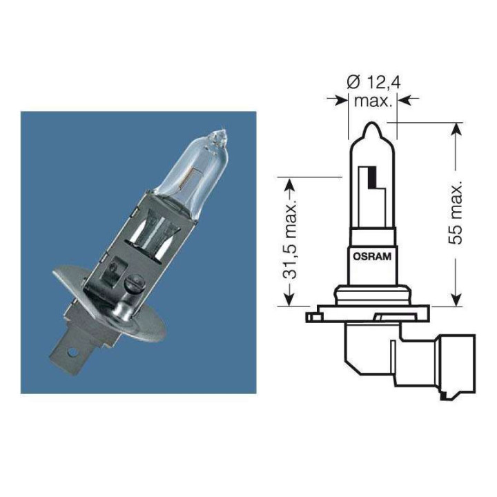 Ampoule phare OSRAM HB3 12V 60W P20D